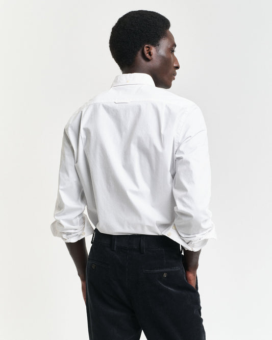 Schmal geschnittenes Popelinehemd (klassisch)