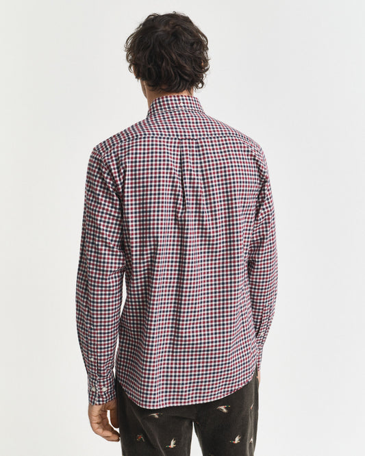 Regular Fit Gingham-Twill-Hemd
