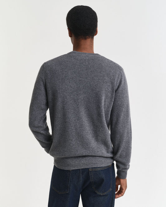 Pullover mit Rundhalsausschnitt aus superfeiner Lammwolle