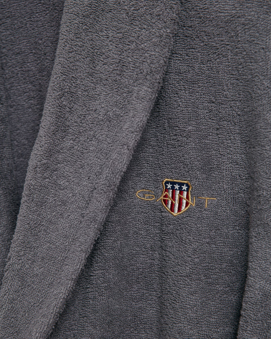 Bademantel aus Frottee mit Archiv-Schild