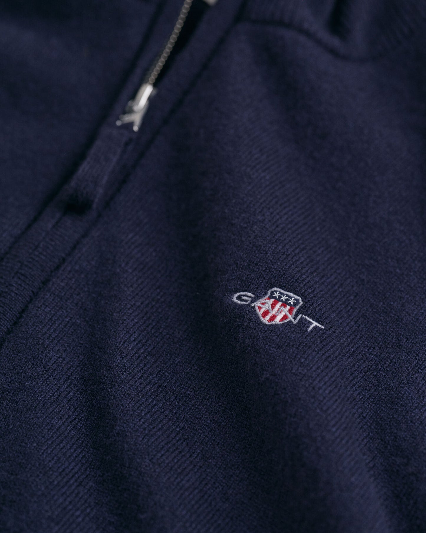 Gilet zippé en lambswool superfin