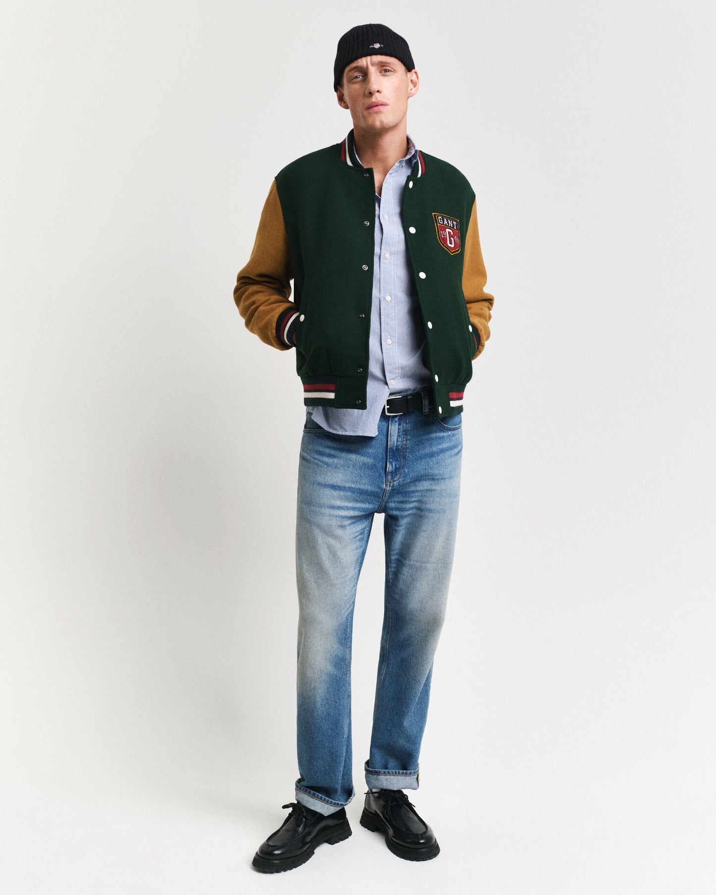Veste Teddy en mélange de laine