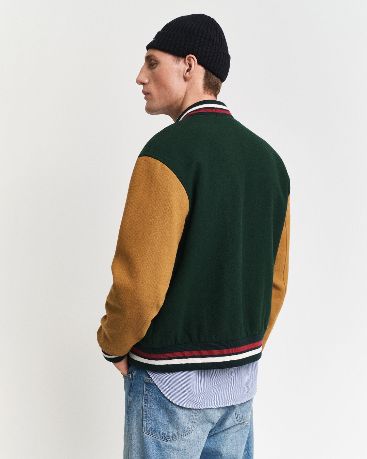 Veste Teddy en mélange de laine