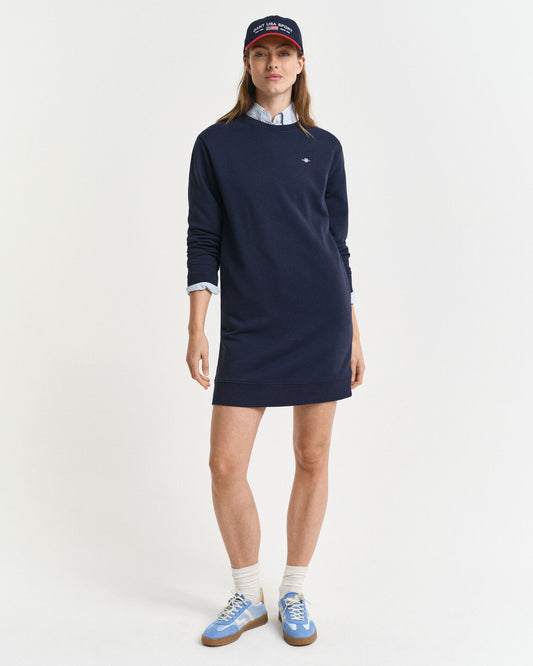 Shield Crew Neck Sweatkleid