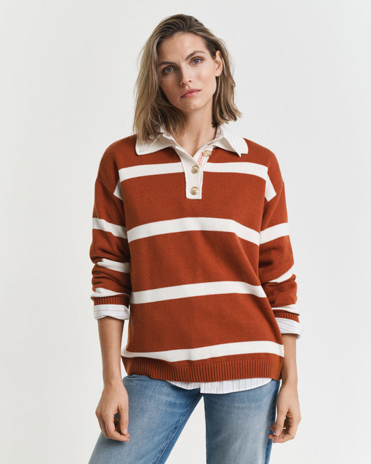 Gestreifter Strickrugger