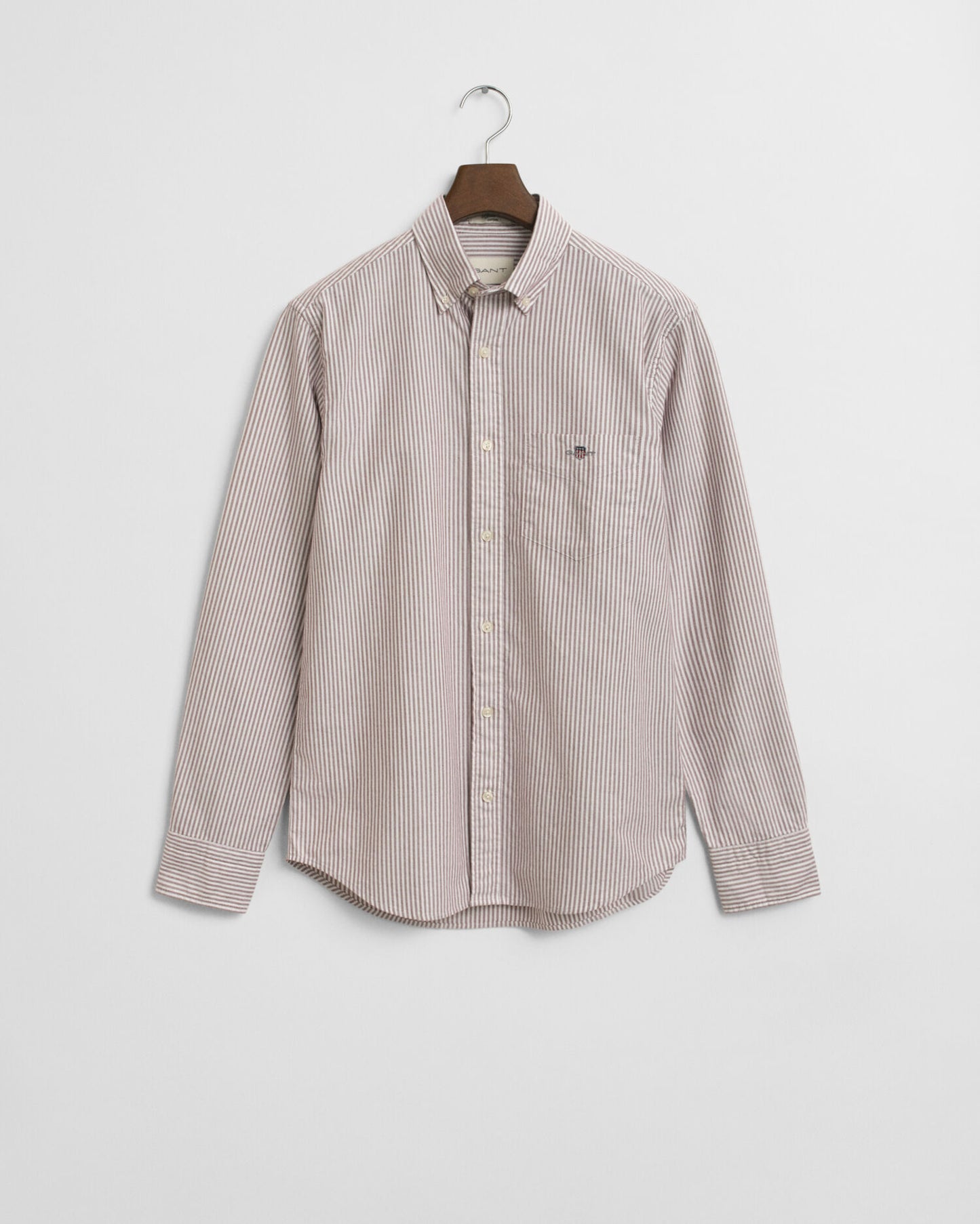 Regular Fit Banker Streifen klassisches Oxford-Hemd