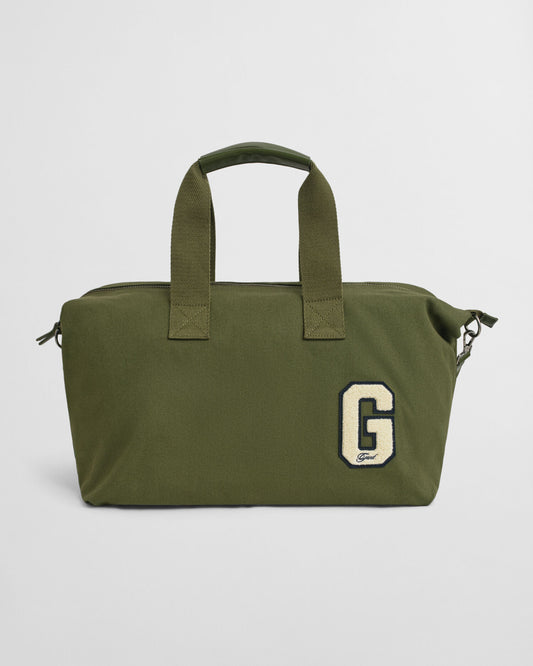 G Badge Baumwoll-Canvas Reisetasche