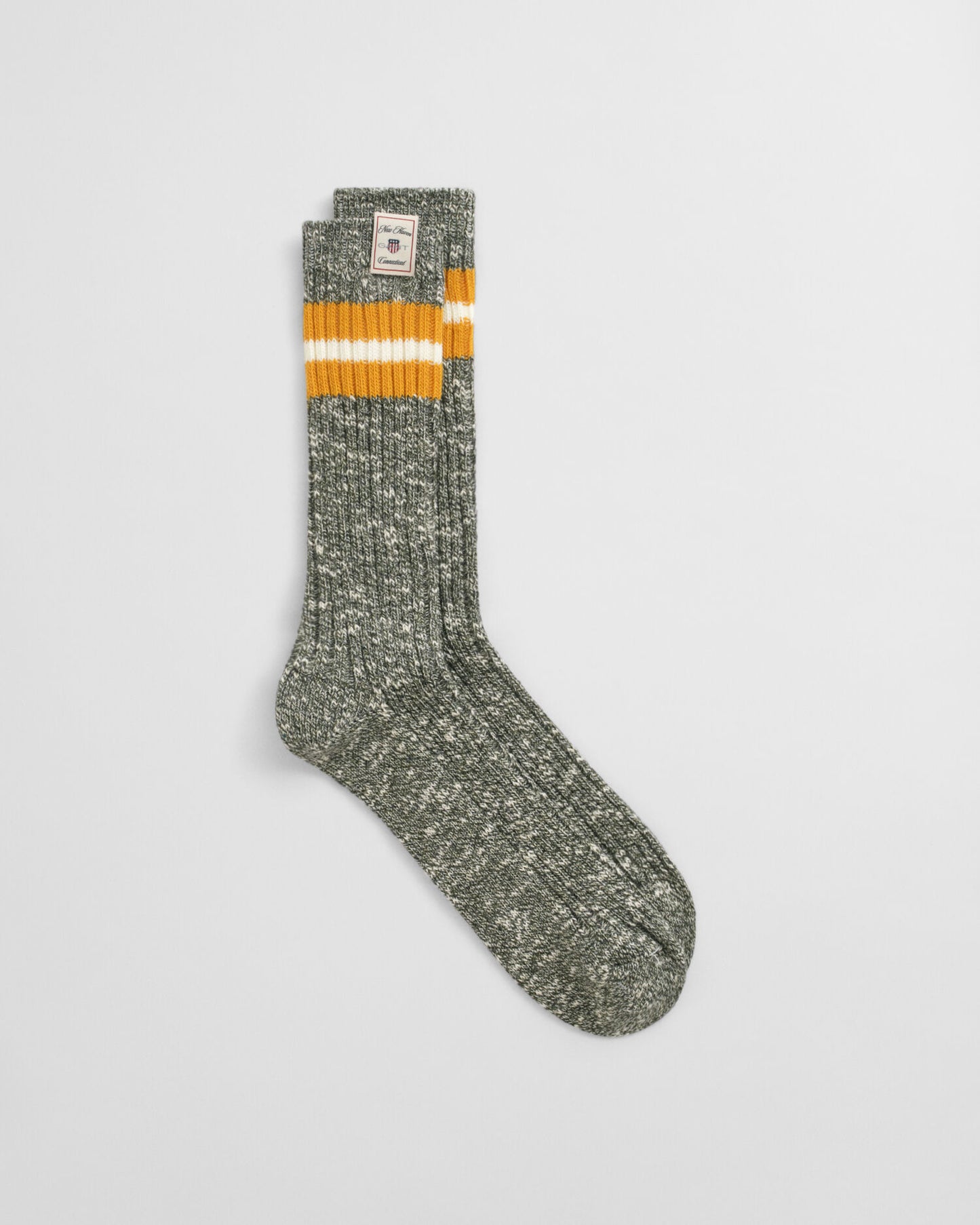 Gestreifte Melange-Socken