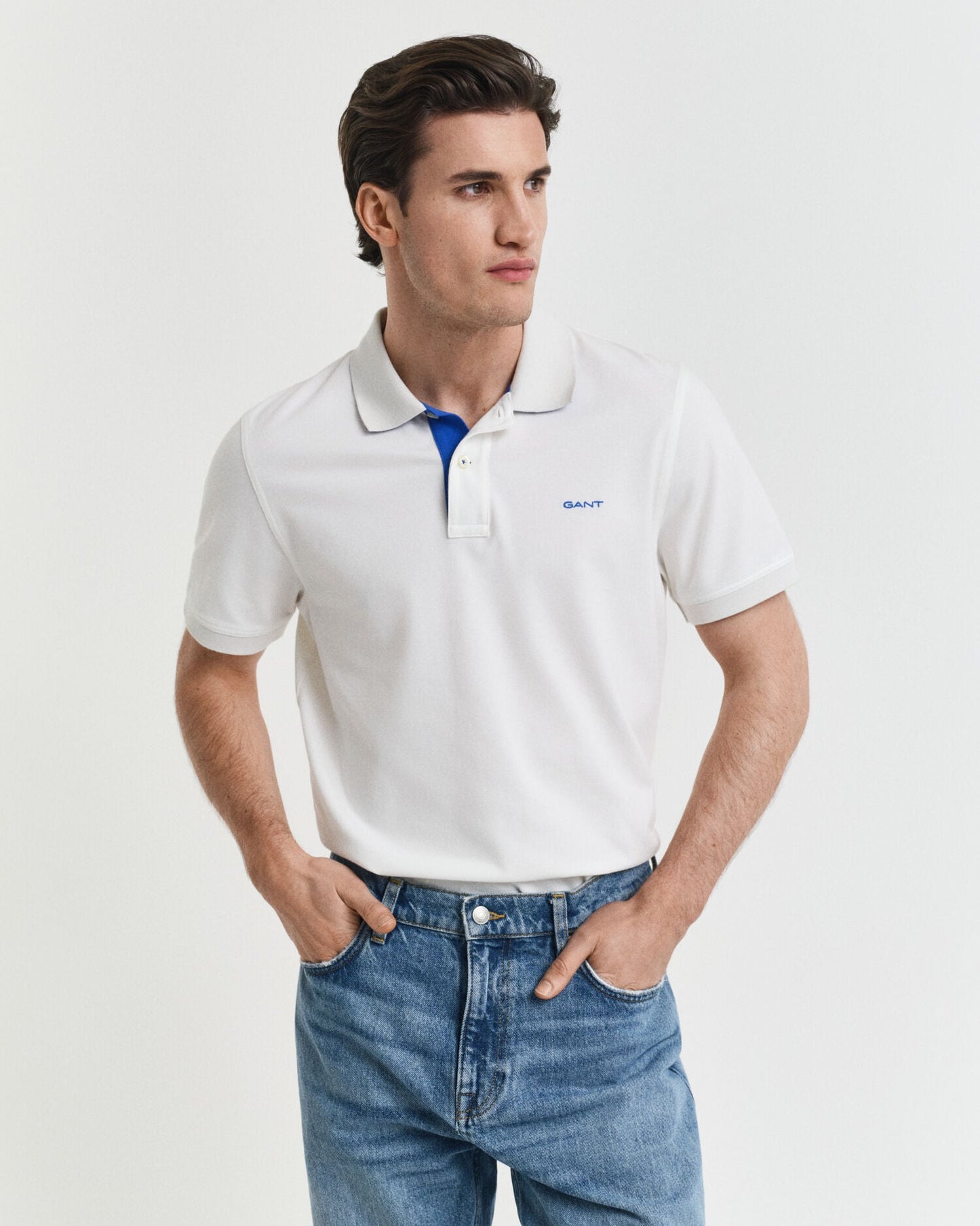 Pikee-Poloshirt mit Kontrastdetails