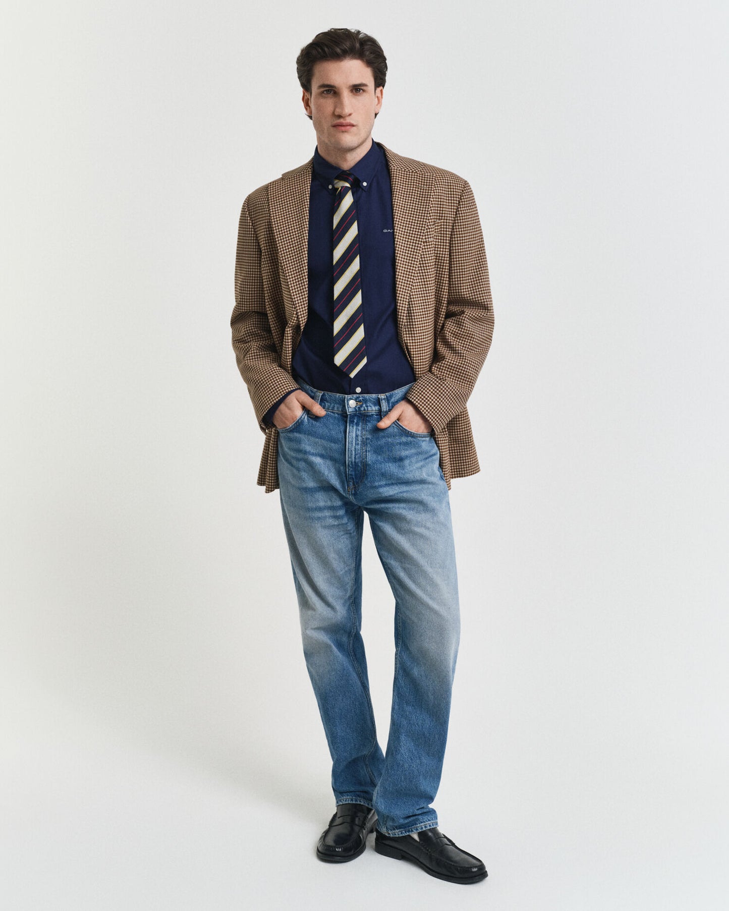 Regular Fit Oxford Hemd aus Pinpoint-Gewebe