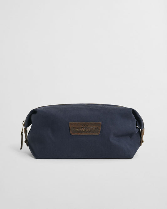 Kulturtasche aus gewachster Baumwolle