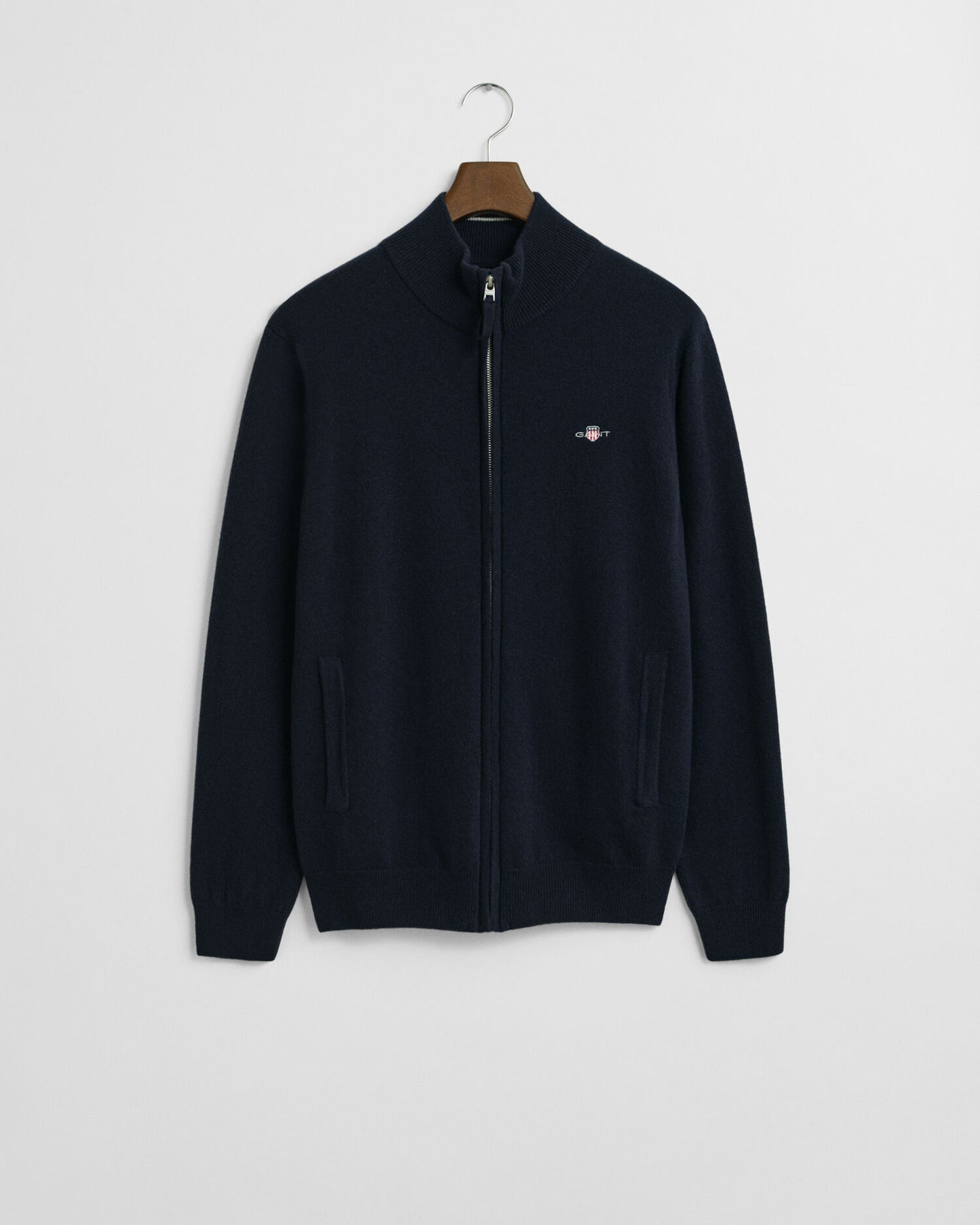 Gilet zippé en lambswool superfin
