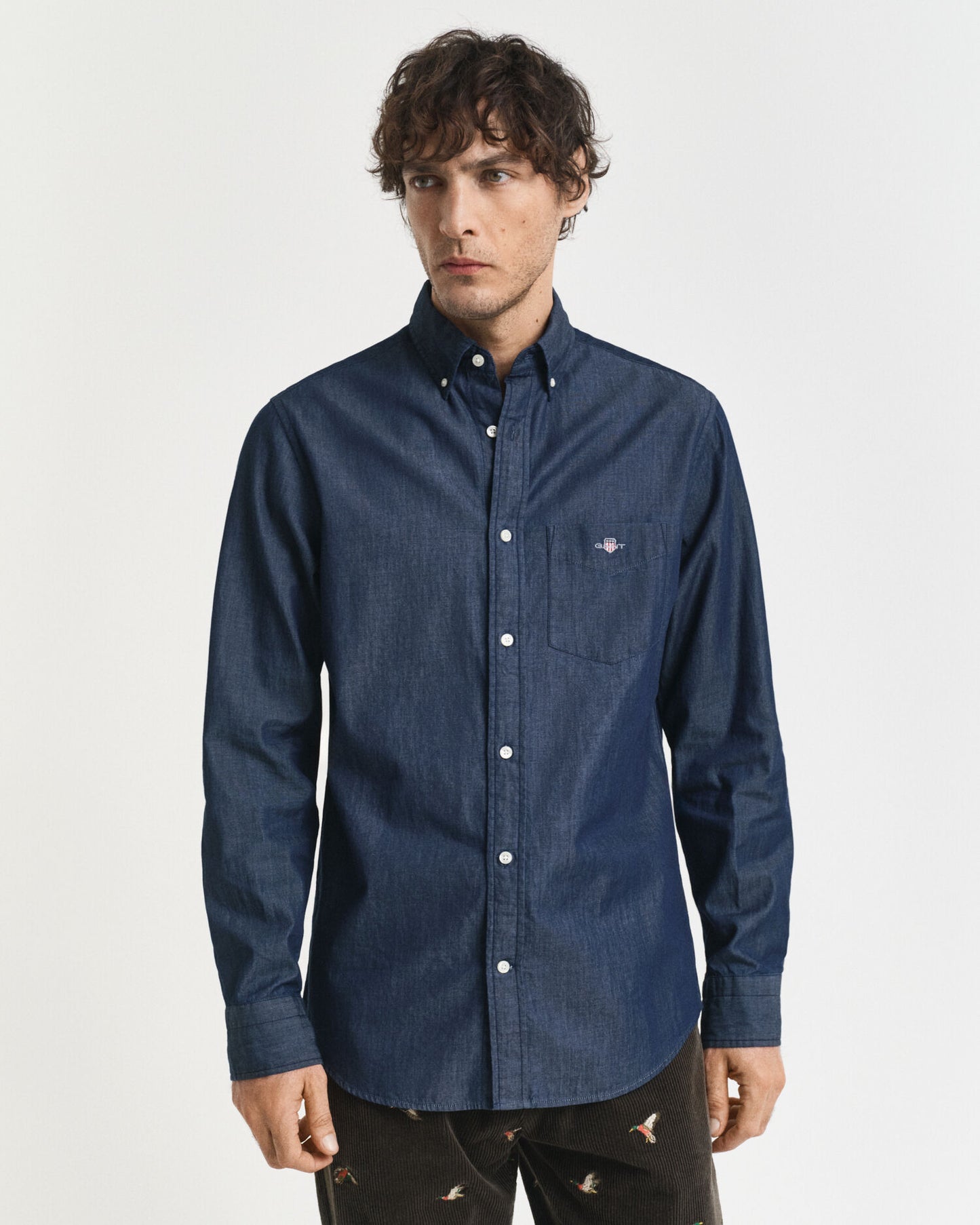 Regular Fit Indigohemd