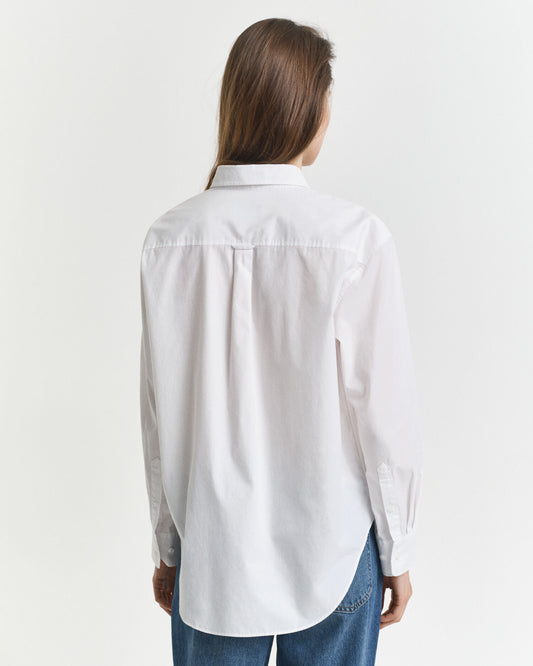 Relaxed Fit Hemd aus klassischem Popeline