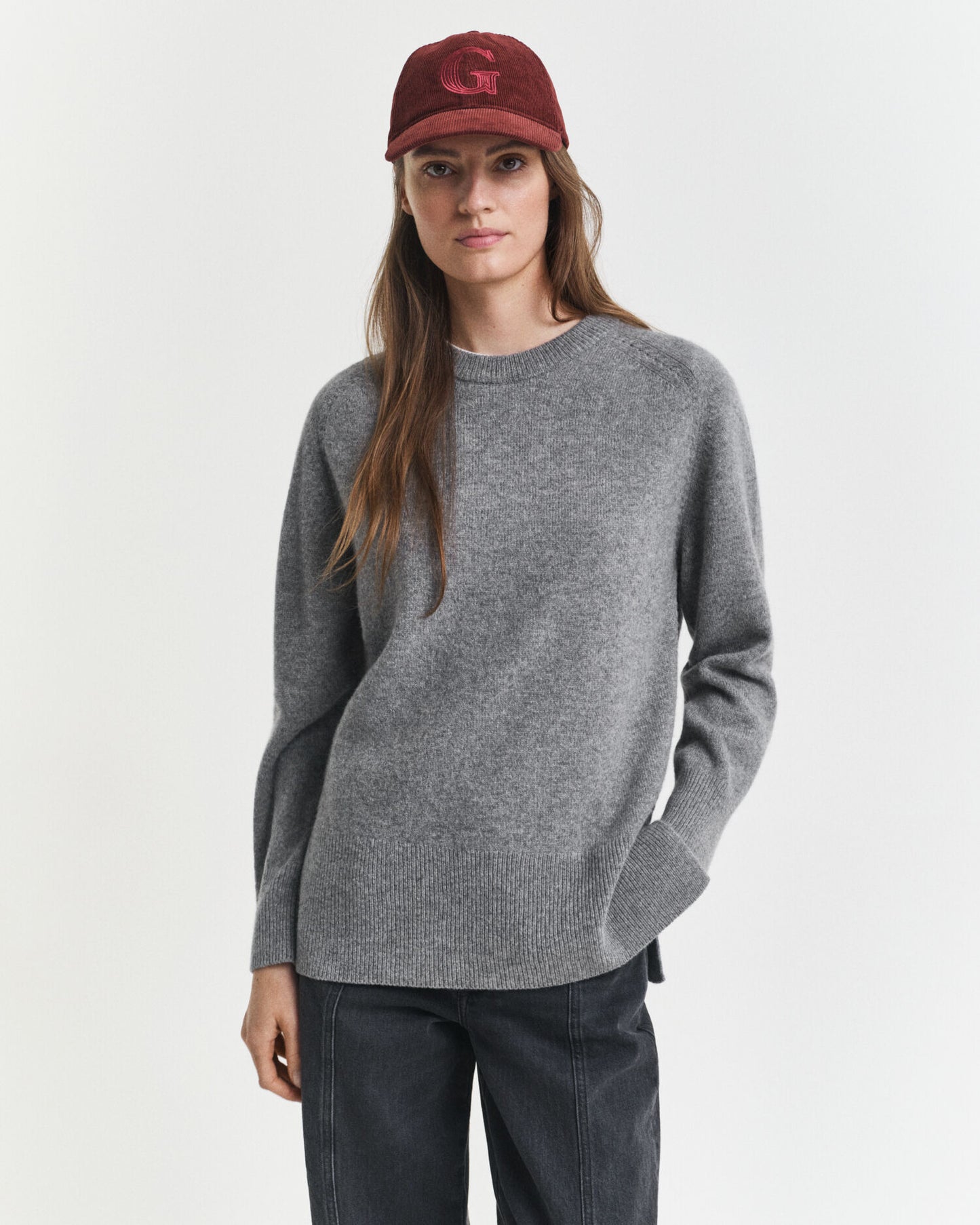 Pull ras du cou en doux mélange laine et cachemire