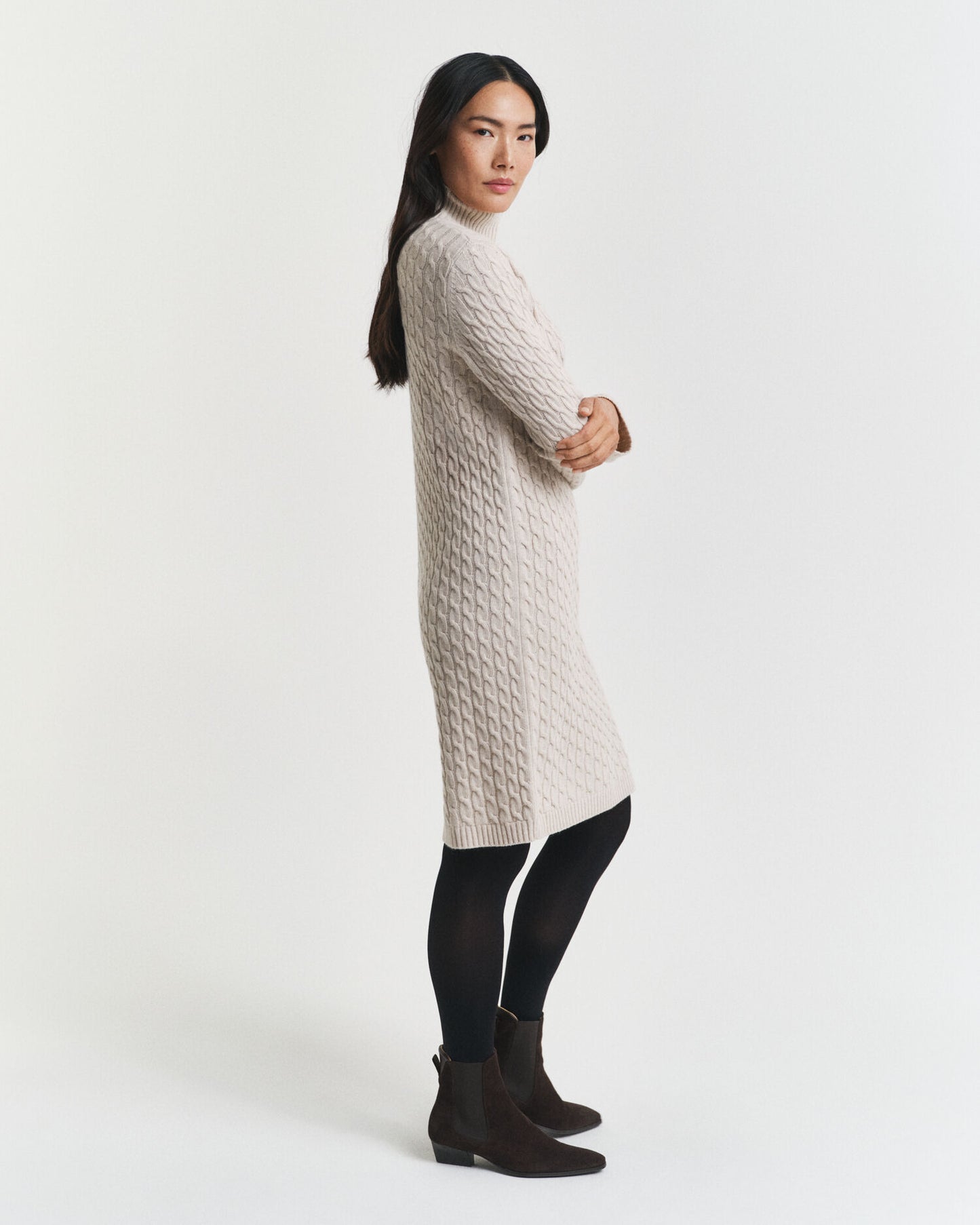 Zopfstrickkleid