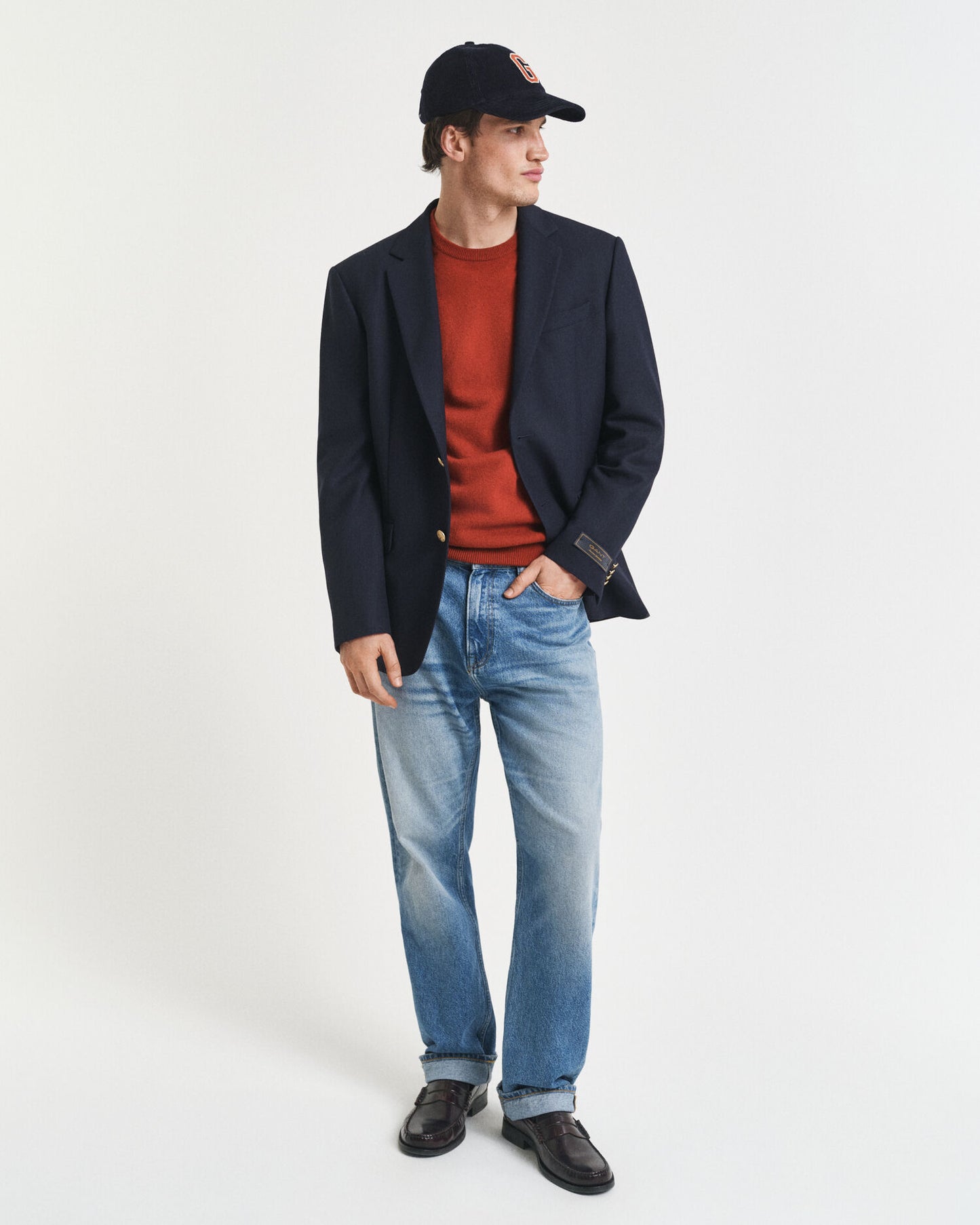 Feiner Lammwollpullover mit Rundhalsausschnitt