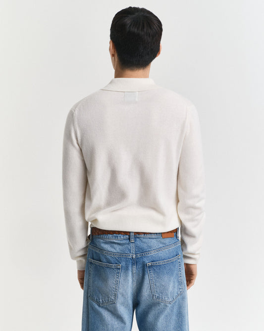 Feinster Lambswool Polo-Pullover