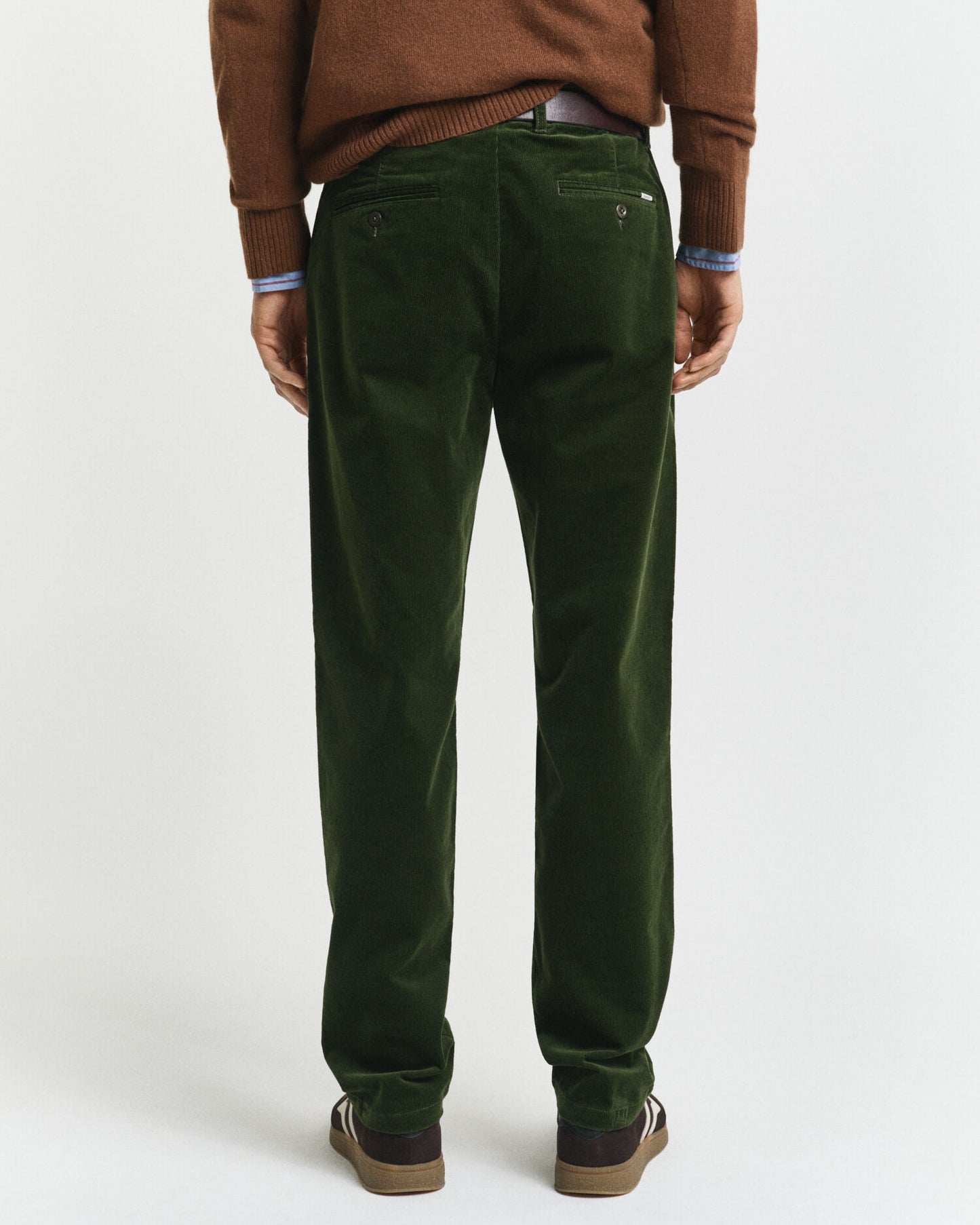 Chino en velours côtelé coupe droite