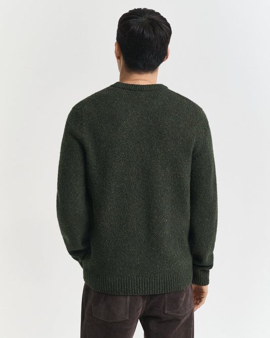 Pullover mit Rundhalsausschnitt aus Wollmischung mit Noppen