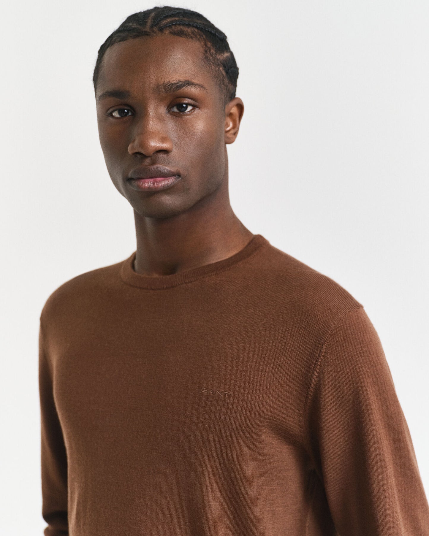 Pullover aus extrafeiner Merinowolle mit Rundhalsausschnitt