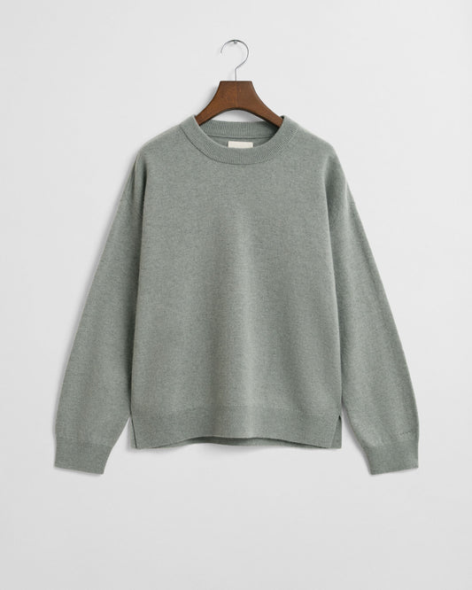 Feiner Lammwollpullover mit Rundhalsausschnitt