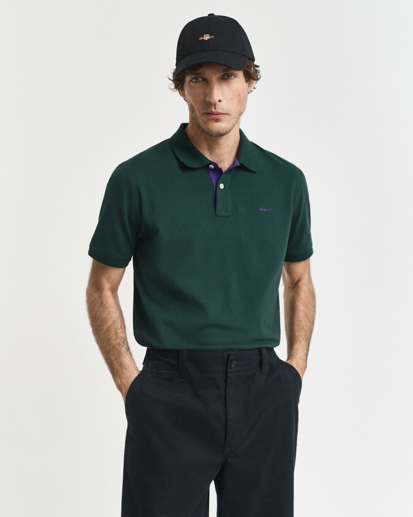 Pikee-Poloshirt mit Kontrastdetails