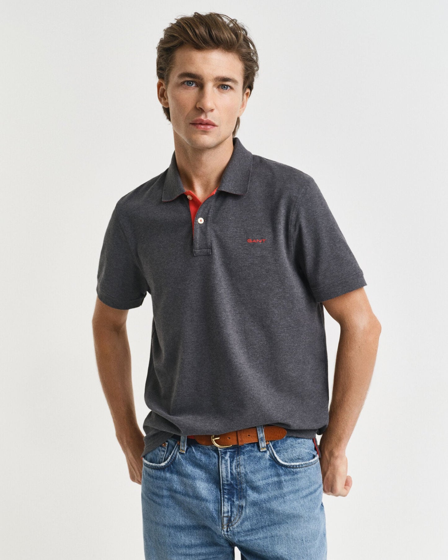 Polo Piqué Contrasté