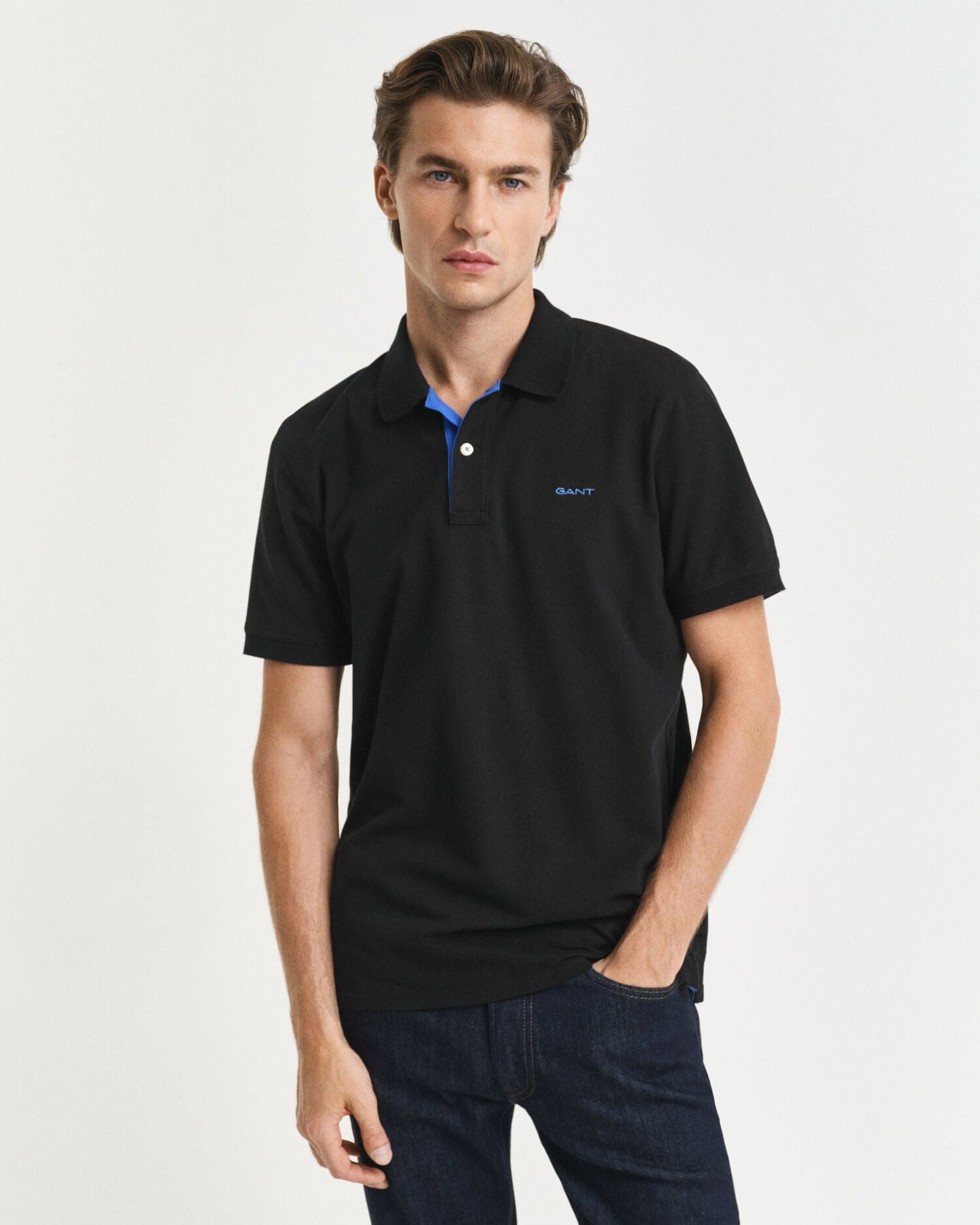 Pikee-Poloshirt mit Kontrastdetails